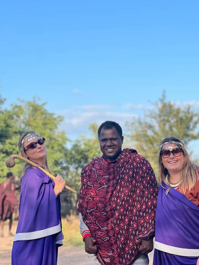 3 DAYS, 2 NIGHTS SAFARI FROM ZANZIBAR TO MIKUMI BY FERRY. - The Maasai village visit at 4:30 PM