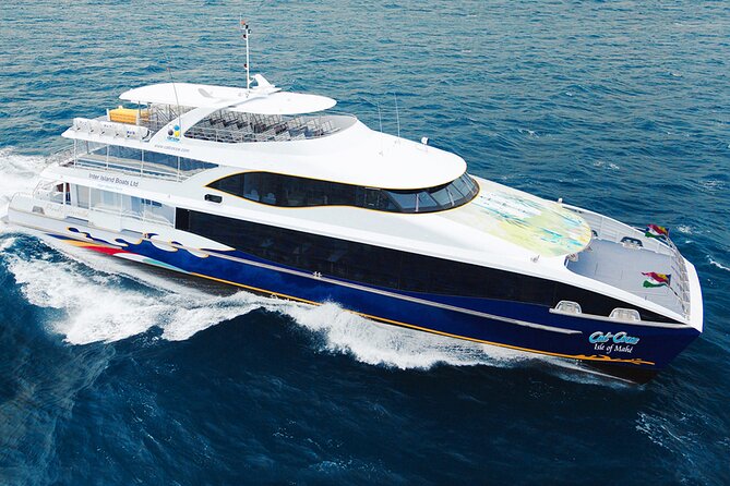 Cat Cocos: La Digue to Mahe Island Fast Ferry - Leaving La Digue for the open water