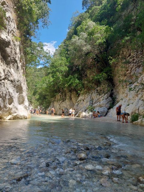 Corfu: River Trekking in the Greek mainland with Ferry Trip - Entering the Acheron River for three hours