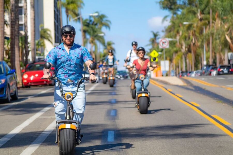 Coronado: GPS-Guided Scooter Tour & Round-Trip Ferry - Seeing the bridge and Spreckels Park