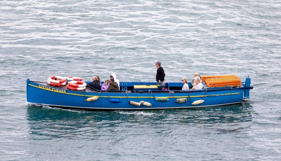 Dublin: Ferry from Howth to Ireland's Eye island - The Martello tower and the west beach