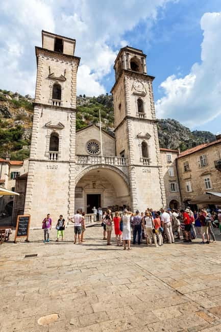 Dubrovnik to/from Kotor: Day Trip or One-Way by Fast Ferry - Saint Tryphon Cathedral and the central squares