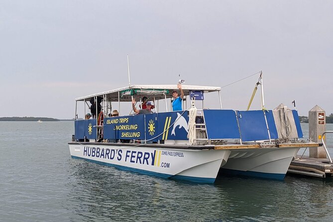 Egmont Key Ferry from Ft. DeSoto Park - Leaving Fort De Soto by blue ferry