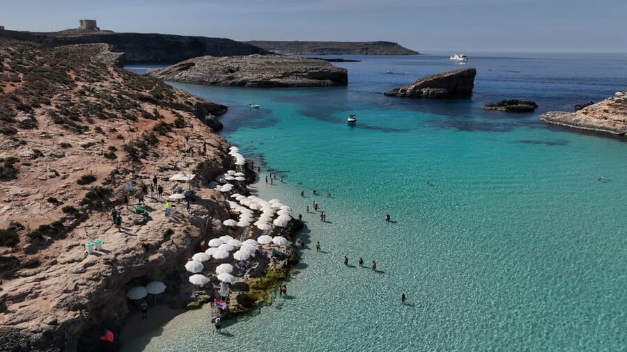 Ferry service to Blue Lagoon (opt. stop in Gozo)& Caves trip - The 25-minute crossing to Comino