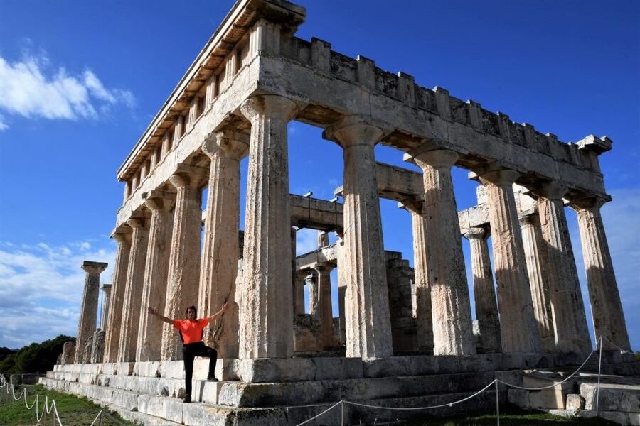 From Athens: Aegina Island E-Bike Tour with Ferry Tickets - Paleochora, Aegina’s medieval hilltop settlement