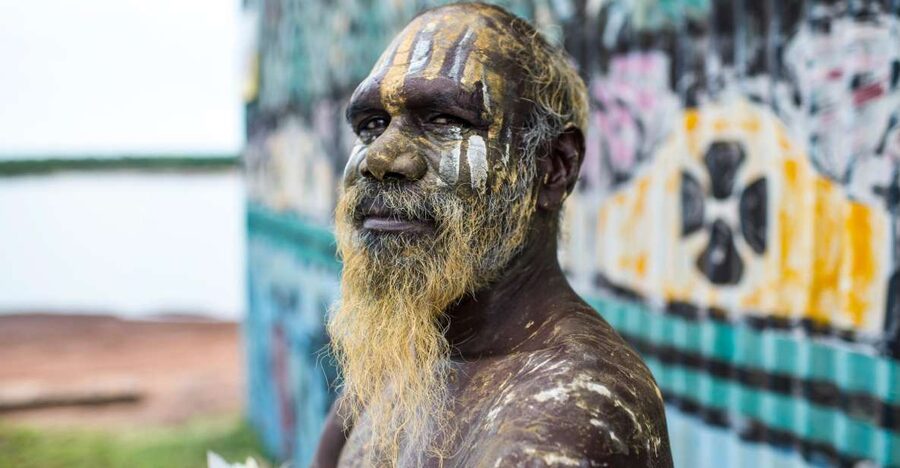From Darwin: Tiwi By Design Tour by Ferry - A Tiwi welcome at Tiwi Design