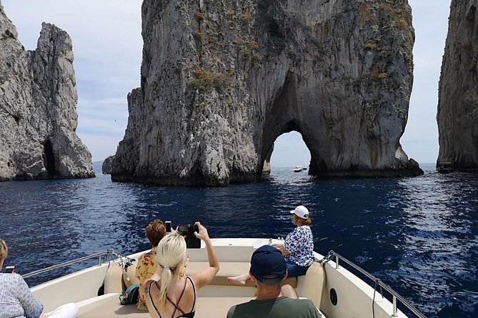 From Naples: Capri and Anacapri Small Group Tour + Ferry - The Augustus Gardens and the Faraglioni view