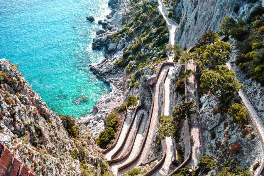 From Naples: Capri Guided Tour with Ferry Tickets & Minibus - Anacapri first, with time to look around