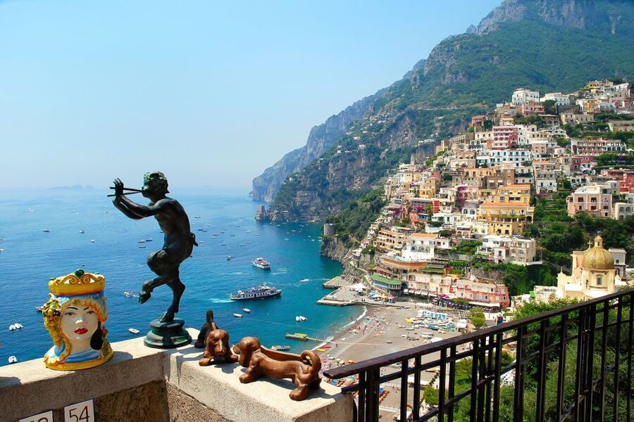 From Rome: Positano & Amalfi Coast Day Trip by Train & Ferry - Amalfi and its cathedral square