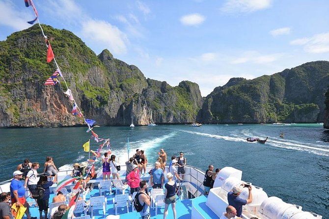 One Day Phi Phi Islands Trip By Ferry From Phuket - Maya Bay from the water