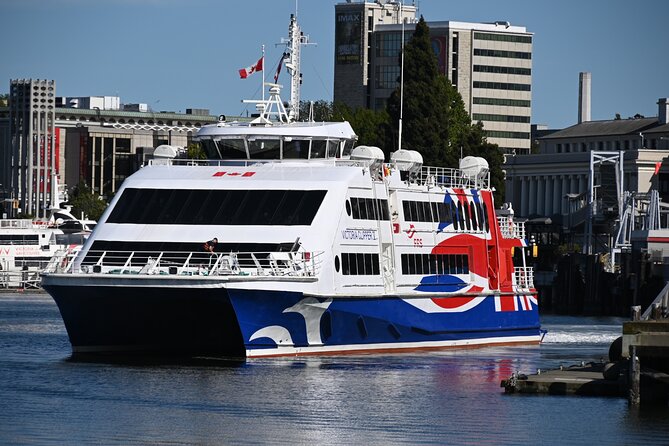 One-Way High-Speed Passenger Ferry: Victoria, BC to Seattle, WA - Food, drinks, and duty-free shopping onboard