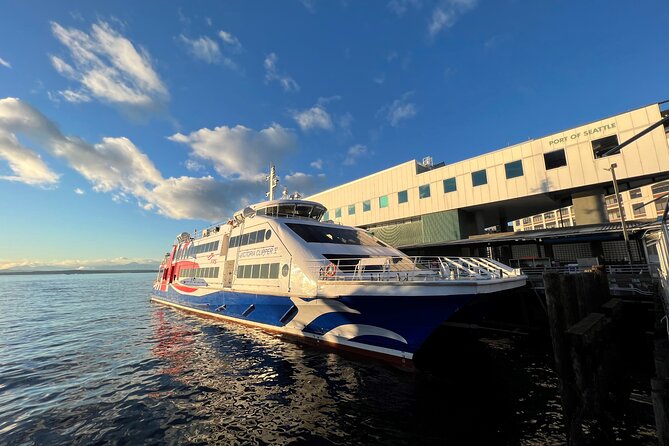 Seattle, WA to Victoria, BC High-Speed Passenger Ferry: ONE-WAY - Food, drinks, and duty-free shopping onboard