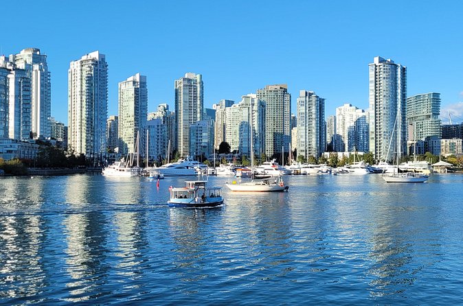 Vancouver False Creek Ferry Tour - English Bay views at the western end
